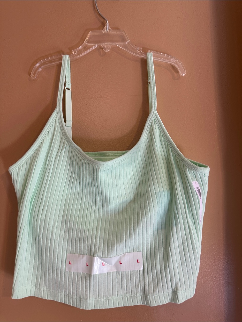 Old Navy Mint Green Ribbed Cami with Adjustable Straps